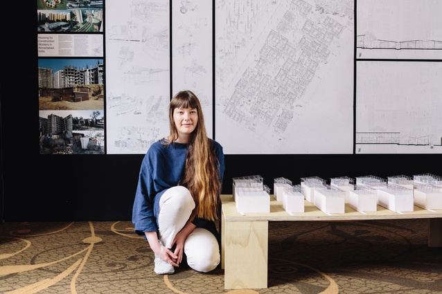 Hannah Broatch, who won Highly Commended at the NZIA Cadimage Group Student Design Awards.