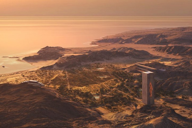 Chris van Duijn of OMA’s design for the Zardun region of NEOM.