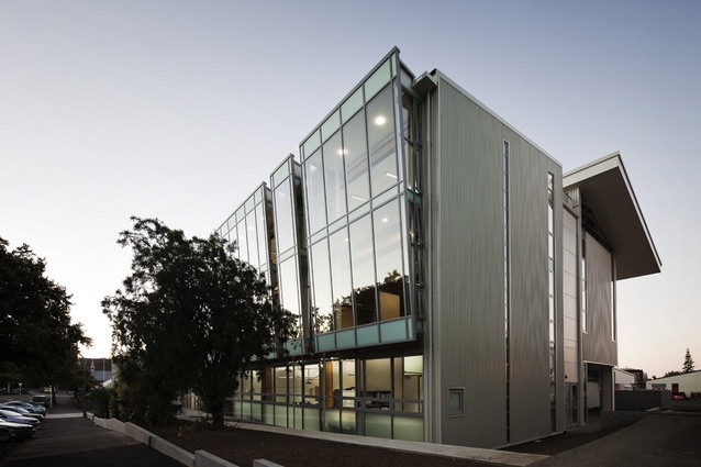 The Nelson Marlborough Institute of Technology Arts & Media Building is built from locally grown and fabricated laminated veneer lumber.