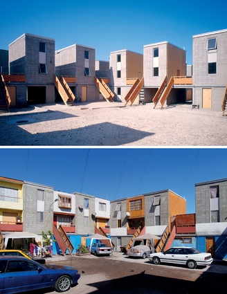 Quinta Monroy is a housing scheme in the centre of Iquique, in the Chilean desert. Elemental’s design sought to provide low-cost, multi-family housing on a 5,000m² site.