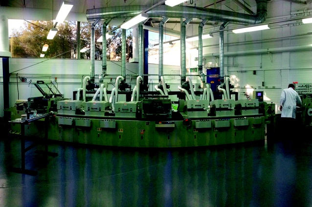 The solar cell printer installed at one of CSIRO's Melbourne facility.