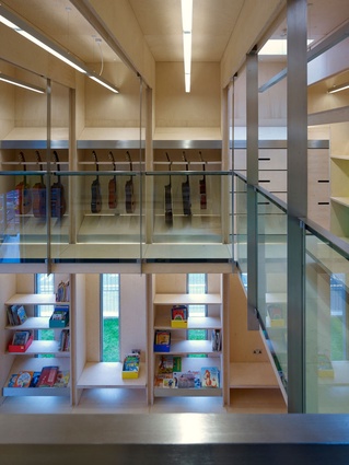 St. Patricks School Library and Music Room, Coffey Architects. A RIBA London award-winning project. "The building has a simplicity that comes from a straightforward plan and the prevailing expression of just two self-finish materials," said the judges.

