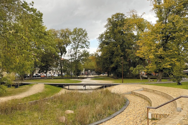 Schønherr’s Karens Minde Aksen is an urban renewal project that combines rainwater retention with new urban spaces to solve challenges of flooding, biodiversity and social inequality.