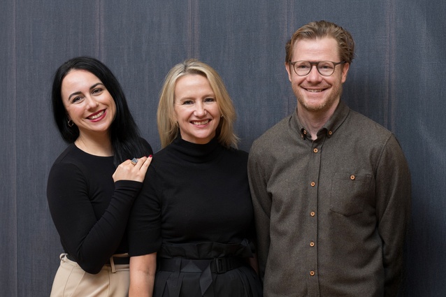 Monique Enoka-Davidson, Vee Kesner and David Sweatman, Space Studio Directors.