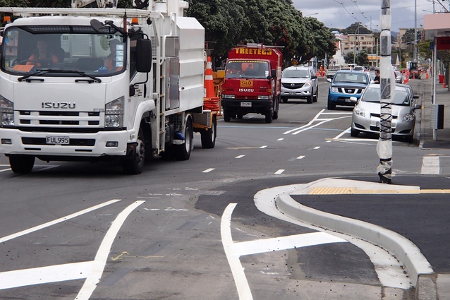 Wellington’s Island Bay Cycleway: yet to be accepted by the local community.