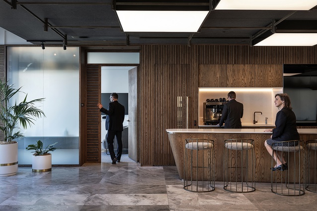Finalist: Workplace (over 1000m<sup>2</sup>) – MinterEllisonRuddWatts Auckland Office Fitout by Jasmax.