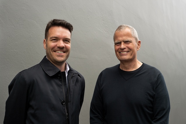 Sydney Studio lead Chris Rogers with CEO Sjoerd Post.