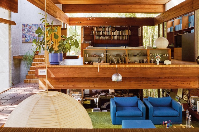 She loves the natural materials and cosy spaces inside Ray Kappe’s Pacific Palisades home.