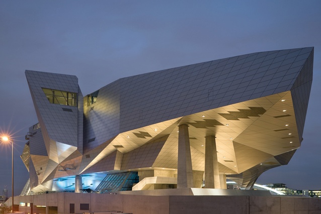 Musée des Confluences, France, 2014 by Coop Himmelb(l)au. The museum is envisioned as a 'medium for the transfer of knowledge', rather than a showroom for products.