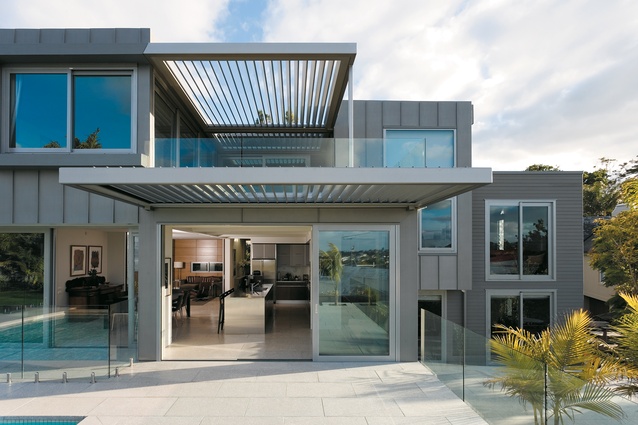 The north elevation of the Remuera house designed by Xsite Architects.