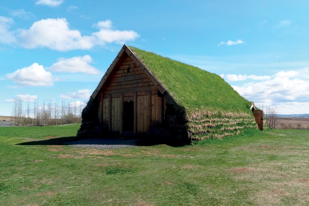 Turf-roofed dwellings are commonplace, providing natural shelter and insulation during Iceland's harsh winters. 