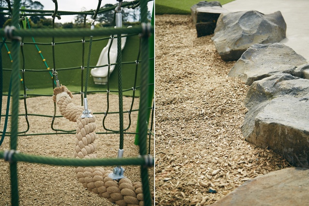 With various elements, the central climbing net can cater for up to 30 children at once. 