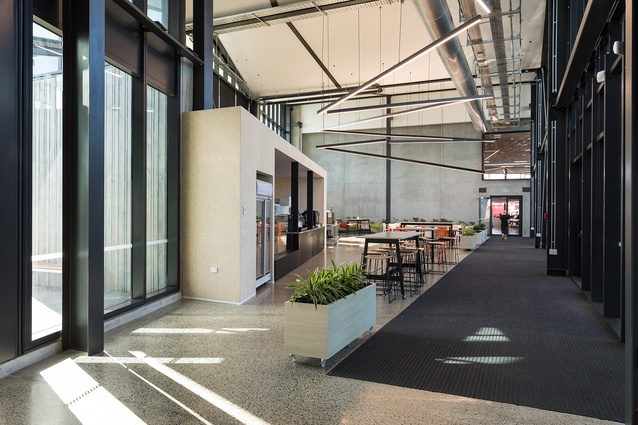 Waste Management New Zealand’s new Auckland headquarters, designed by Jasmax and Eclipse Architecture.