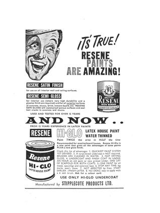 Resene advert from 1963.