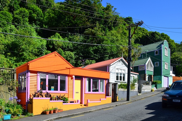 Resene Total Colour Residential Exterior Colour Maestro Award winner, Aro Valley Refresh by Athfield Architects.
 