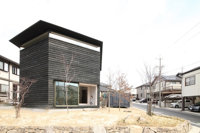 The Koro House in Japan has a hexagonal footprint on a small corner site. 