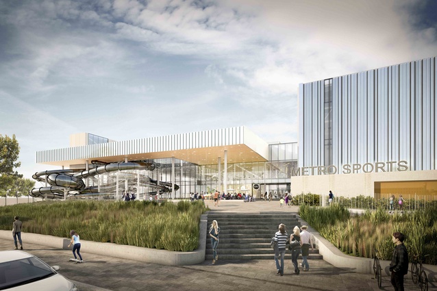 The Metro Sports facility in Christchurch is being designed by Warren and Mahoney and is set to open in 2021.
