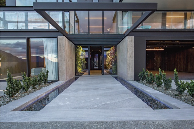 The dramatic welcome courtyard to Residential $175k+ category winner, Di Bella Cascata.