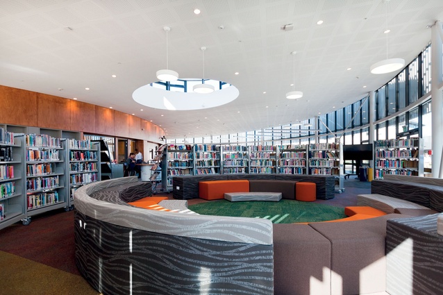 The reading pit in the Gibson Centre.