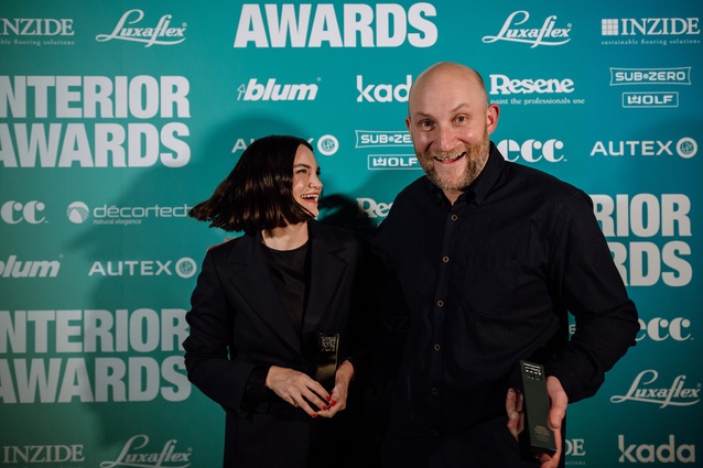 Jessica Mckenzie (Establish Studio) and Tom Norman (Three Sixty Architecture) – winners in the Healthcare and Wellness category.