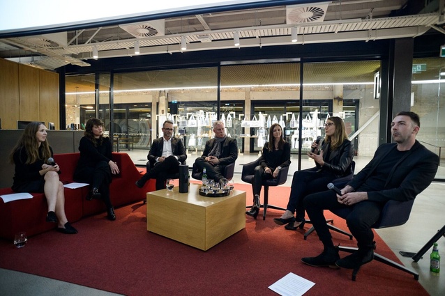 Panel for the "What the *bleep* do architects do?!" discussion, held at Warren & Mahoney on Tuesday 18 September.