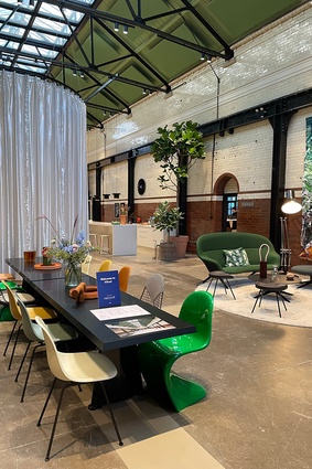 Vitra’s new Shoreditch showroom reimagined in an old tram shed.