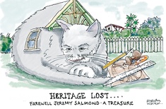 Cartoon - Malcolm Walker ‘Heritage lost...’