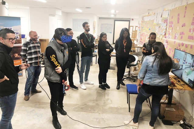 Spark Halo staff training taking place pre-build with the use of fully immersive VR.