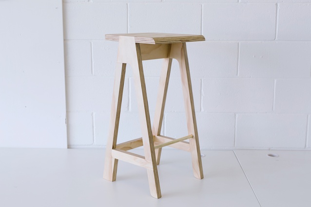 Paddle stool designed by ĀKAU’s Jayden Ruru. 