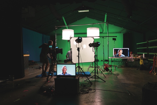 The studio space is equipped with green screen technology and is fully soundproofed. 