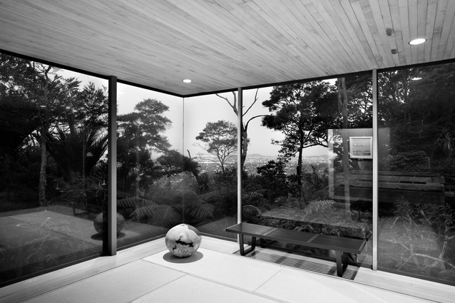 "Standing in the Tatami room looking back toward the city is one of the most unique and cherished moments I've had in a house," says Devitt.