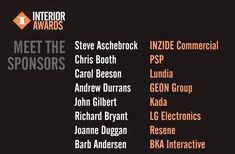 Meet the people from the companies who have made the Interior Awards possible