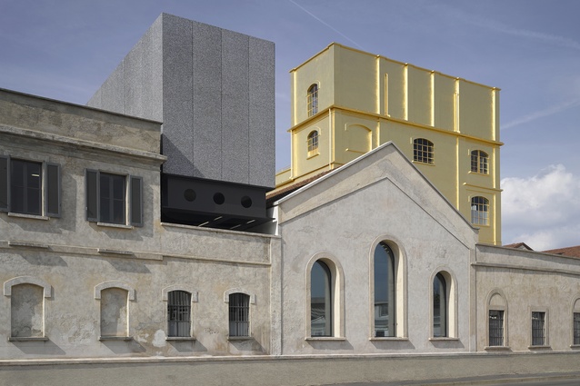 Fondazione Prada in Milan, Italy by OMA (2017).