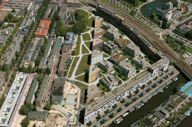 Het Funen – or 'Hidden Delights' – consists of 500 dwellings set in open space on what was a former parking lot for towed cars in east Amsterdam.