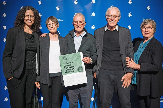 The family of F. Gordon Wilson pictured here at last year's National Architecture Awards.