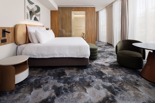 Feltex Oceanic Collection Designer Jet® sheet product – Pearlsa. Pearlsa features the same organic tones and textures found in the oceans inhabiting brain coral.