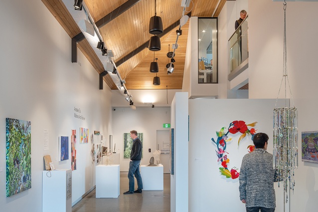 The original building’s spatial character has been restored and adapted for Te Manawa Toi Coastal Gallery.