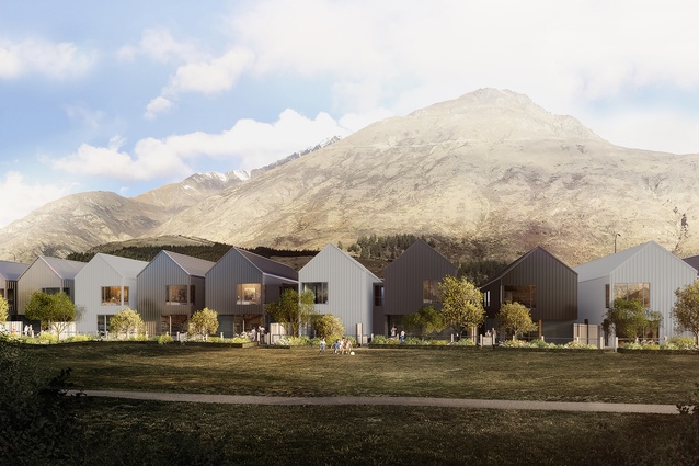 A render showing some of the apartments and terraces planned for Cardrona.