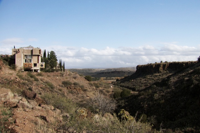 Arcosanti - Soleri's experimental town constructed in the Arizona desert under the principles of 'arcology'