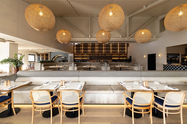 Restauranteur Judith Tabron wanted to create an “international, LA beach club-feel” for First Mates, Last Laugh.