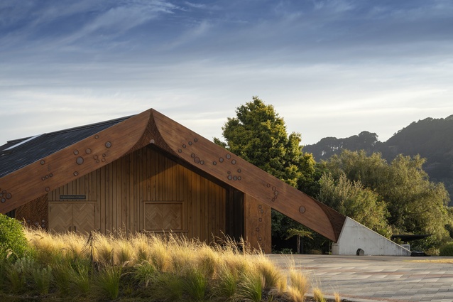 Finalist – Education: Te Rau Karamu Marae by Athfield Architects and Te Kāhui Toi, Massey University in association.