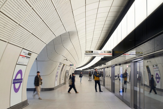 WAF 2023 winner of the Completed Buildings Transport category: Elizabeth Line by Grimshaw in the United Kingdom.