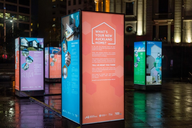 The Auckland Design Manual questioned and explored ‘The New Auckland Home’ in an exhibition in Aotea Square. 
