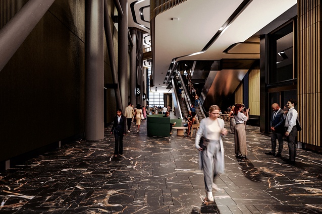 The ground-floor atrium.