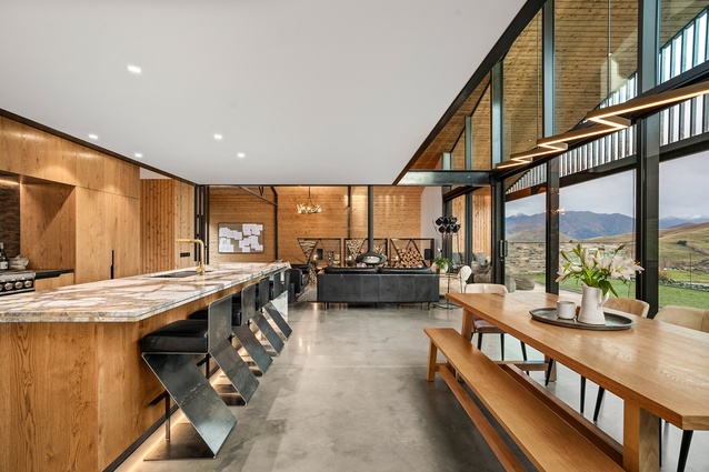 Form Construction (Lake Hayes), Winner of the Southern Pink Batts Craftsmanship Award, Builder's Own Home Category, Plumbing World Bathroom Excellence Award, and a Gold Award, for a home in Queenstown.