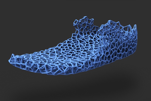 A 3D printable sole tuned to a 3D scan of the users foot.