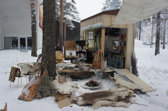 Joar Nango, Girjegumpi in Jokkmokk, 2018.