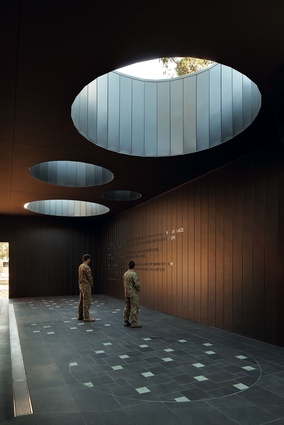 The 2011 Public Design Award winner: Puckapunyal Military Area Memorial Chapel by  BVN Architecture.