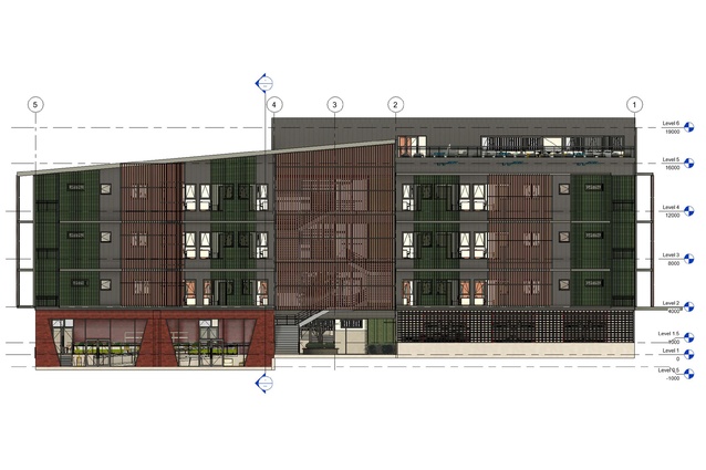 Different proposed blocks for promoting co-living/working.
