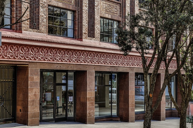 The façade of the existing building has been preserved, the steel windows retained and an ungainly canopy on Rutland Street removed to reveal the original terracotta frieze.